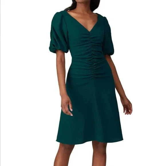 black halo green dress Black Halo Rayna Sheath Dress In Green